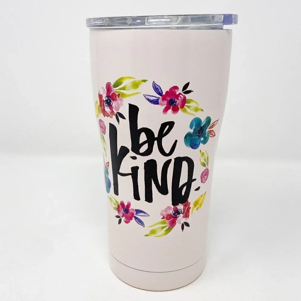 DAYSPRING Katygirl | Be Kind Stainless Steel Pink Tumbler - Picture 3 of 7
